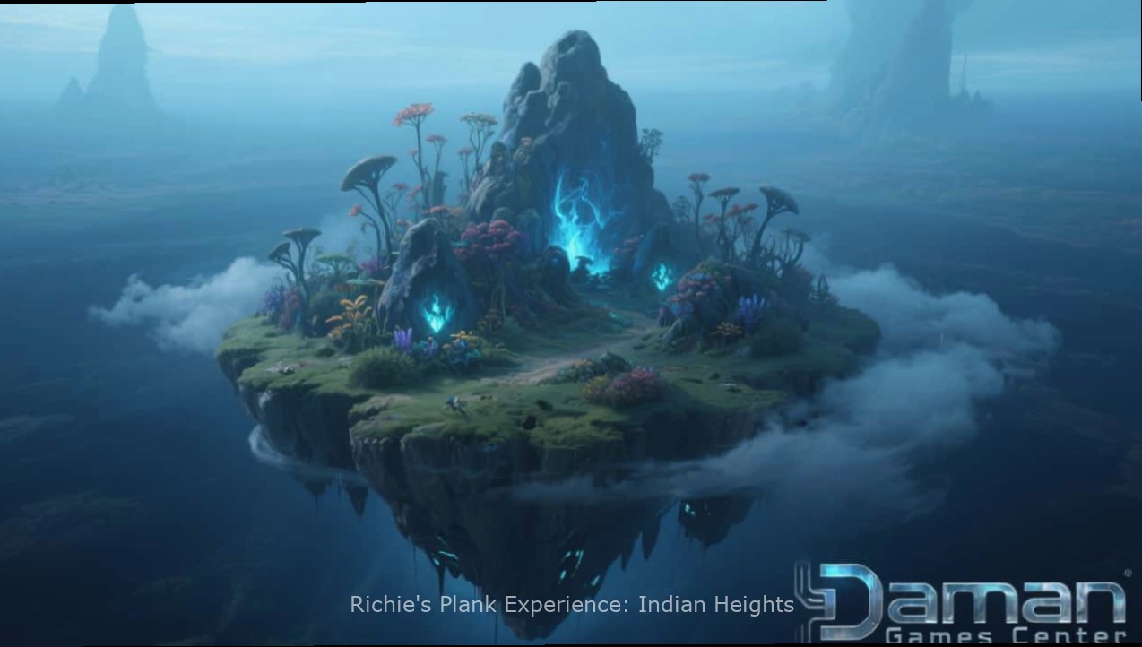 Gameplay of Richie's Plank Experience: Indian Heights Player experiencing Richie's Plank Experience: Indian Heights with VR headset